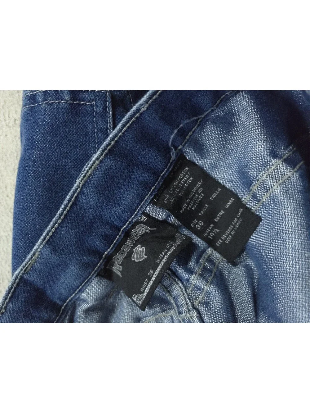 Vintage Rocawear Shorts Mens 36 Denim Jorts Street Hip Hop Wide Jeans Baggy